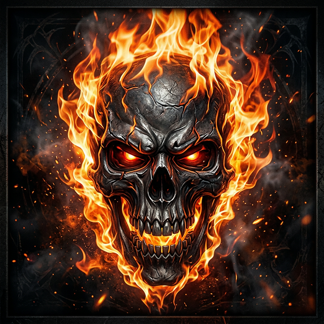 Burning Skull